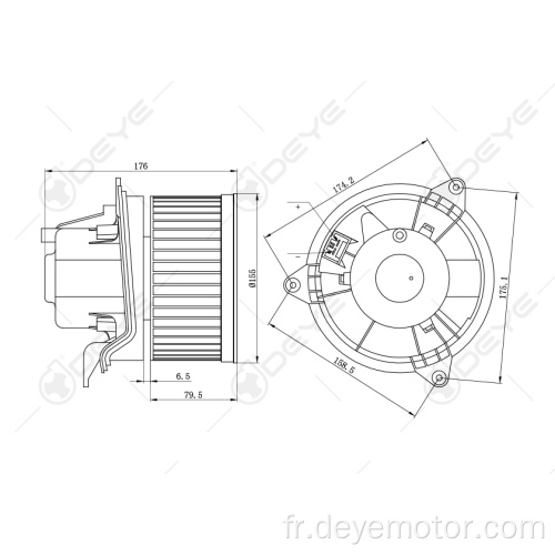 Ventilateur de climatisation pour FORD FOCUS FORD MONDEO